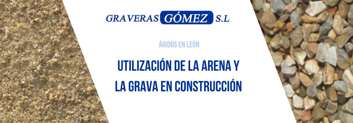 Utilización arena y grava en construcción